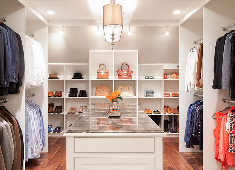 Design Options for Closets, Wardrobes & Dressing Areas